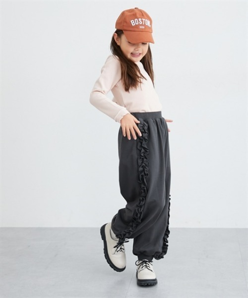 サイドフリルスウェットパンツ（スウェットパンツ）｜QUNTSTYLE