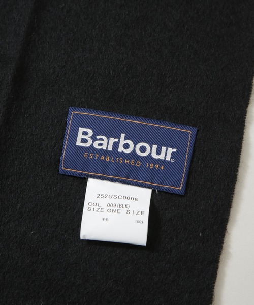 Barbour（バブアー）の「Barbour/BARBOUR PLAIN LAMBSWOOL SCARF（マフラー・メンズ・ブラック/ベージュ/グリーン/チャコール・FREE）」の9枚目の写真