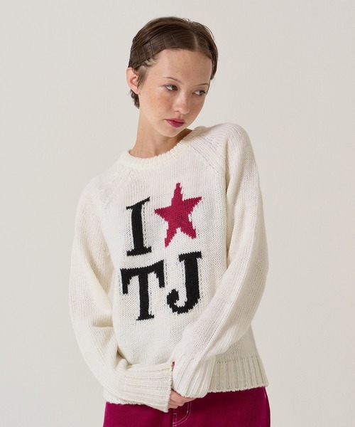 TINA:JOJUN(ティーナジョジュン)の「TJデザイン ラグランニット TINA:JOJUN(ニット/セーター・レディース・ホワイト/ネイビー・M)」の20枚目の写真