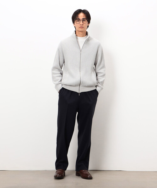 COMME CA ISM（コムサイズム）の「【セットアップ対応】ジャージー ツイード リラックス ワイドパンツ（その他パンツ・メンズ・チャコール/ネイビー・SMALL/MEDIUM/LARGE）」の10枚目の写真