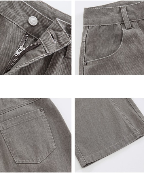 Fano Studios（ファノ ストゥディオズ）の「センターシーム ストレードワイドデニムパンツ FD25K036【Fano Studios】【2025AW】（デニムパンツ・レディース・グレー系その他・L/M/S）」の9枚目の写真