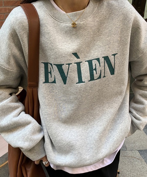 SHEPP(シープ)の「フロント刺繍ロゴルーズシルエットプルオーバー(スウェット・レディース・グレー/ホワイト/ネイビー・M/L)」の3枚目の写真