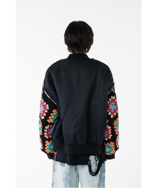 DISCOVERED（ディスカバード）の「CROCHET SLEEVE MA-1（MA-1・メンズ・ブラック系その他/ブラック/カーキ・SMALL/LARGE）」の20枚目の写真