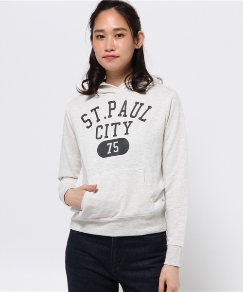 OUTLET（アウトレット）の「【CIAOPANIC TYPY】グラフィックパーカ（パーカー・レディース・アイボリー/グレー/ネイビー・ONE）」の2枚目の写真