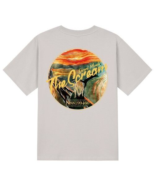 KAN6312(カン6312)の「KTC0070 ムンク 半袖Tシャツ - ベージュ(Tシャツ/カットソー・メンズ・その他・LARGE/MEDIUM/SMALL/X-LARGE)」の1枚目の写真
