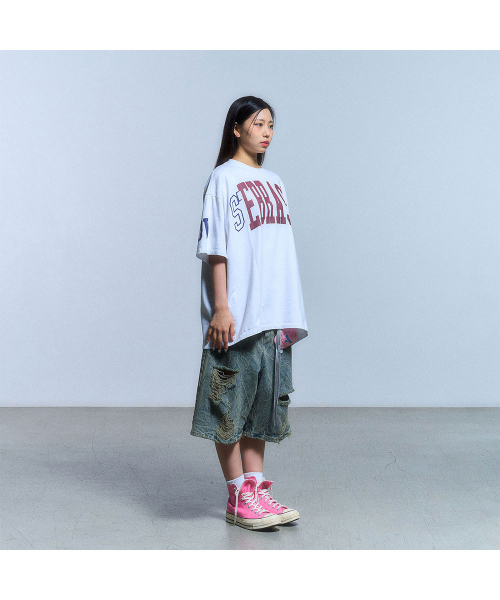 SCHISM INDUCING(スキズムインデューシング)の「FAKE REWORKED T SHIRT_WHITE(Tシャツ/カットソー・レディース・その他・LARGE/MEDIUM/SMALL)」の15枚目の写真