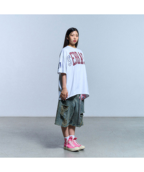 SCHISM INDUCING(スキズムインデューシング)の「FAKE REWORKED T SHIRT_WHITE(Tシャツ/カットソー・レディース・その他・LARGE/MEDIUM/SMALL)」の10枚目の写真