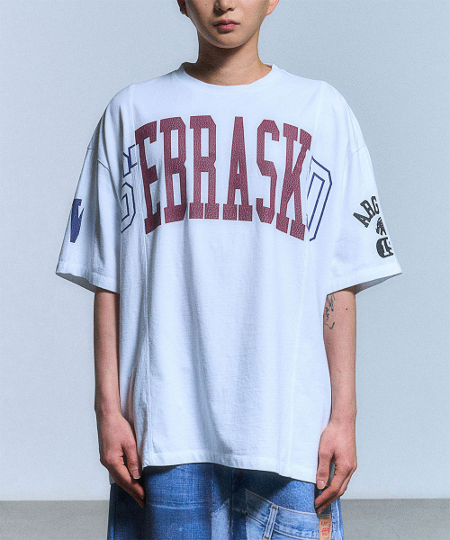 SCHISM INDUCING(スキズムインデューシング)の「FAKE REWORKED T SHIRT_WHITE(Tシャツ/カットソー・レディース・その他・LARGE/MEDIUM/SMALL)」の2枚目の写真