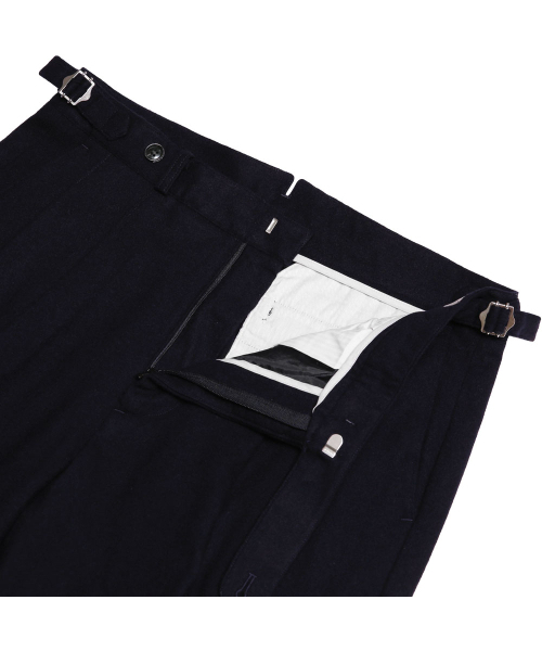 sortie(ソルティ)の「W412 Reve Pleats Wool Trousers (Dark Navy)(スラックス・メンズ・その他・SMALL/MEDIUM/LARGE/X-LARGE)」の3枚目の写真