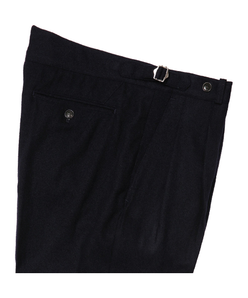 sortie(ソルティ)の「W412 Reve Pleats Wool Trousers (Dark Navy)(スラックス・メンズ・その他・SMALL/MEDIUM/LARGE/X-LARGE)」の6枚目の写真