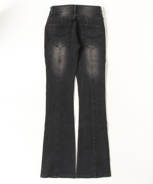 gossip!ロサンゼルス(ゴシップロサンゼルス)の「Y2K スリムフレア ストレッチデニムパンツ(デニムパンツ・レディース・ブラック・S/M)」の21枚目の写真