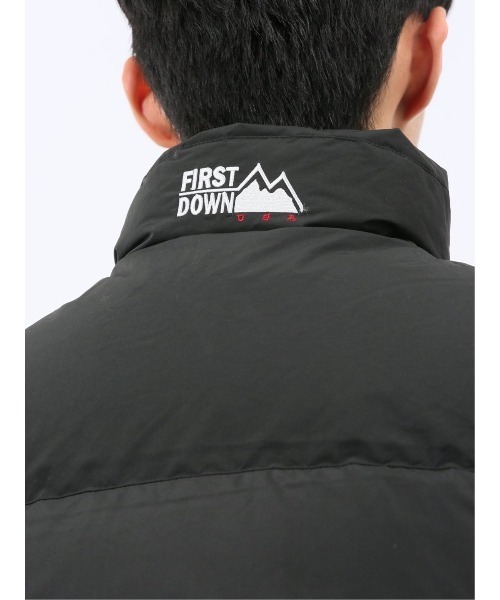 FIRST DOWN（ファーストダウン）の「【ファーストダウン 撥水防風】FIRSTDOWN USA ダウンベスト（ダウンベスト・メンズ・ブラック/ホワイト/ベージュ/パープル・LARGE/MEDIUM/X-LARGE）」の10枚目の写真