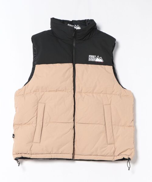 FIRST DOWN（ファーストダウン）の「【ファーストダウン 撥水防風】FIRSTDOWN USA ダウンベスト（ダウンベスト・メンズ・ブラック/ホワイト/ベージュ/パープル・LARGE/MEDIUM/X-LARGE）」の21枚目の写真