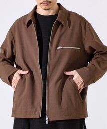 GLOSTER（グロスター）の「【セットアップ対応】ウールライクジップジャケット（ブルゾン）」