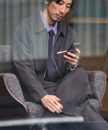 GLOSTER | 【セットアップ対応】ウールライクジップジャケット(ブルゾン)