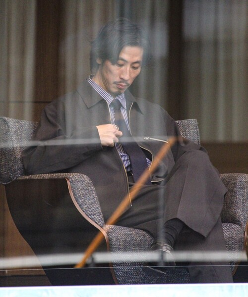 GLOSTER（グロスター）の「【セットアップ対応】ウールライクジップジャケット（ブルゾン・メンズ・ブラウン/ブラック/チャコールグレー・S/M/L）」の4枚目の写真