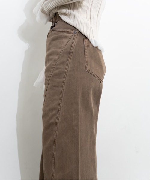 MIDVEIN(ミッドヴェイン)の「Wide denim(デニムパンツ・レディース・ライトブルー/ネイビー/ブラウン・SMALL/MEDIUM)」の11枚目の写真