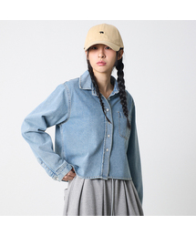 UNKNOWN PLANET（アンノウンプラネット）の「ポケットクロップデニムシャツブルー（シャツ/ブラウス）」