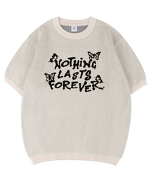 NOTHING ジャカードニットハーフT[アイボリー]