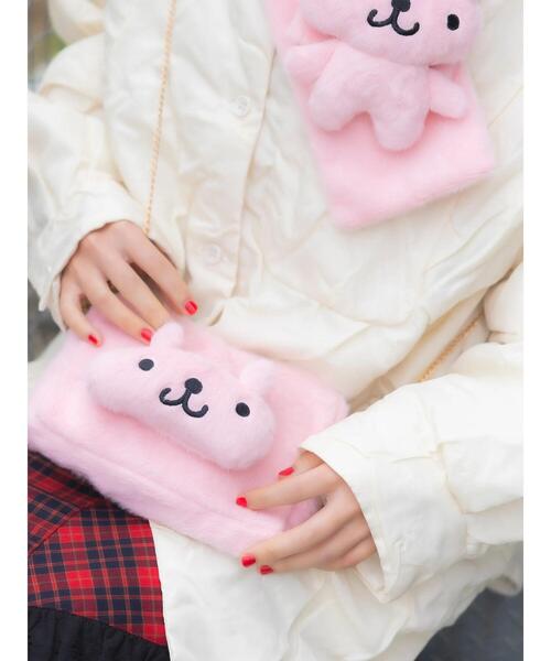 BETTY'S BLUE(べティーズブルー)の「エイミーちゃん ふわふわショルダーバッグ(ハンドバッグ・レディース・ピンク・F)」の9枚目の写真