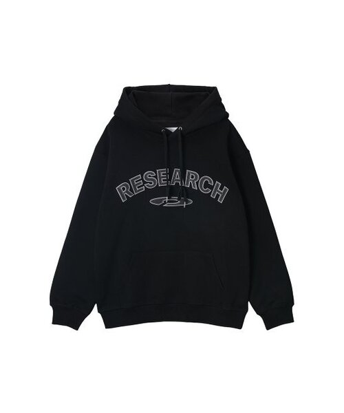 FDR(エフディーアール)の「Felt Double Applique Hood_Melange Grey(パーカー・メンズ・その他・LARGE/SMALL)」の4枚目の写真