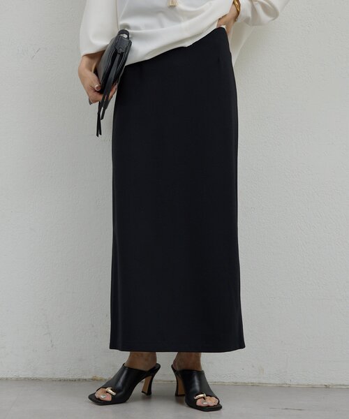 GALLARDAGALANTE(ガリャルダガランテ)の「ポンチタイトスカート(スカート・レディース・モカ/ブラック・0/1)」の1枚目の写真