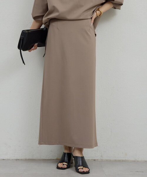 GALLARDAGALANTE(ガリャルダガランテ)の「ポンチタイトスカート(スカート・レディース・モカ/ブラック・0/1)」の10枚目の写真