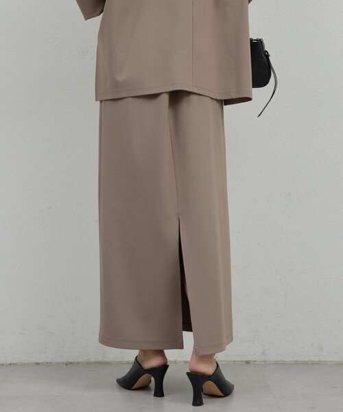 GALLARDAGALANTE(ガリャルダガランテ)の「ポンチタイトスカート(スカート・レディース・モカ/ブラック・0/1)」の13枚目の写真