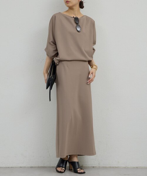 GALLARDAGALANTE(ガリャルダガランテ)の「ポンチタイトスカート(スカート・レディース・モカ/ブラック・0/1)」の14枚目の写真