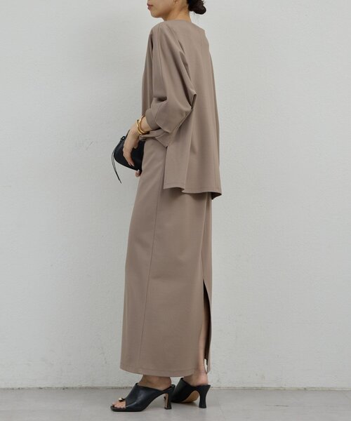 GALLARDAGALANTE(ガリャルダガランテ)の「ポンチタイトスカート(スカート・レディース・モカ/ブラック・0/1)」の16枚目の写真