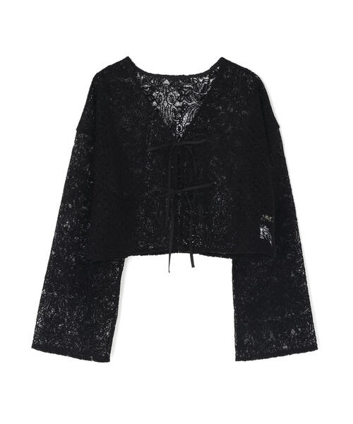 N.(N. Natural Beauty Basic)(エヌエヌナチュラルビューティーベーシック)の「レース羽織ブラウス(シャツ/ブラウス・レディース・ブラック/オフホワイト・フリ-)」の17枚目の写真