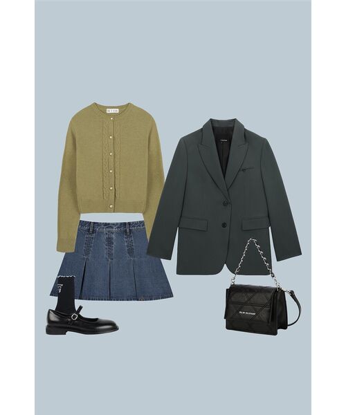 KNOWNBETTER(ノウンベター)の「Gold button essential cardigan_Olive green(カーディガン/ボレロ・レディース・オリーブ・FREE)」の10枚目の写真