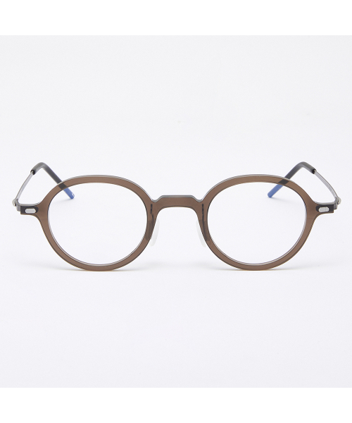 [The air] AL5510 1310G Oriental Round Ultralight Glasses Frame Khaki