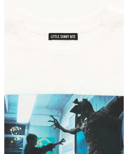 Little sunny bite(リトルサニーバイト)の「【RS】【Little sunny bite】stranger things x little sunny bite demogorgon tee(Tシャツ/カットソー・レディース・ホワイト/ブラック/ピンク・MEDIUM/SMALL)」の6枚目の写真