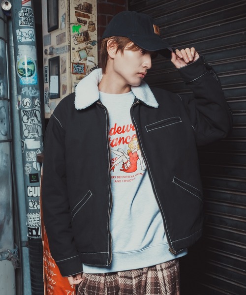 En serio TOKYO(エンソリオトーキョー)の「ダックボンバージャケット(ブルゾン・メンズ・キャメル/ブラック系/ブラック・X-LARGE/MEDIUM/LARGE/SMALL)」の10枚目の写真