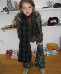 FUN FROM FUN（ファンフロムファン）の「Twin-Check Scarf, Black（バンダナ/スカーフ）」