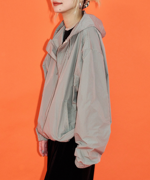 CITYSHOP（シティーショップ）の「[THE MOOD] アノラックパーカー（シャツ/ブラウス・レディース・ブラック/グリーン・38/36）」の5枚目の写真