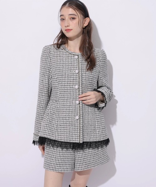 Rirandture（リランドチュール）の「ツィードハイウエストショートパンツ（その他パンツ・レディース・ブラック系その他2・0/1/2）」の2枚目の写真