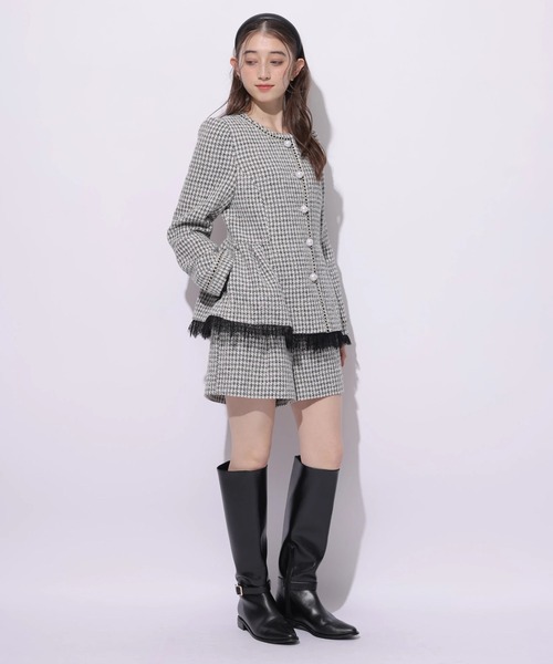 Rirandture（リランドチュール）の「ツィードハイウエストショートパンツ（その他パンツ・レディース・ブラック系その他2・0/1/2）」の5枚目の写真