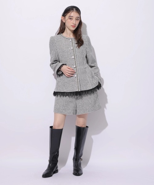 Rirandture（リランドチュール）の「ツィードハイウエストショートパンツ（その他パンツ・レディース・ブラック系その他2・0/1/2）」の9枚目の写真