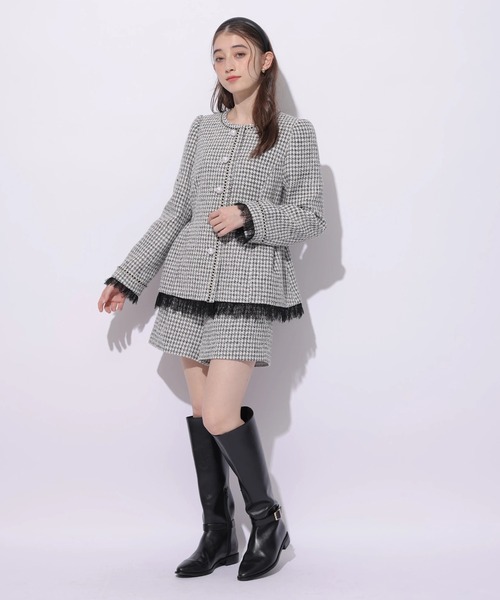 Rirandture（リランドチュール）の「ツィードハイウエストショートパンツ（その他パンツ・レディース・ブラック系その他2・0/1/2）」の12枚目の写真