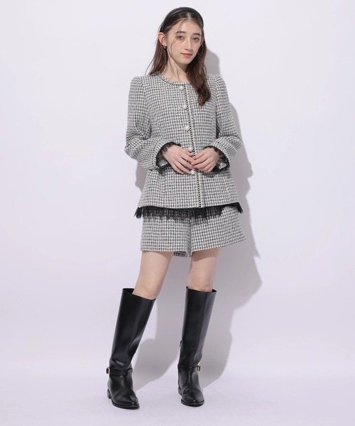 Rirandture（リランドチュール）の「ツィードハイウエストショートパンツ（その他パンツ・レディース・ブラック系その他2・0/1/2）」の13枚目の写真