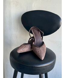 MERCURYDUO | 雑材ポインテッドトゥミュール(パンプス)