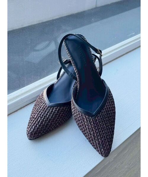 MERCURYDUO（マーキュリーデュオ）の「雑材ポインテッドトゥミュール（その他シューズ・レディース・ブラウン/オフホワイト・36/38）」の5枚目の写真