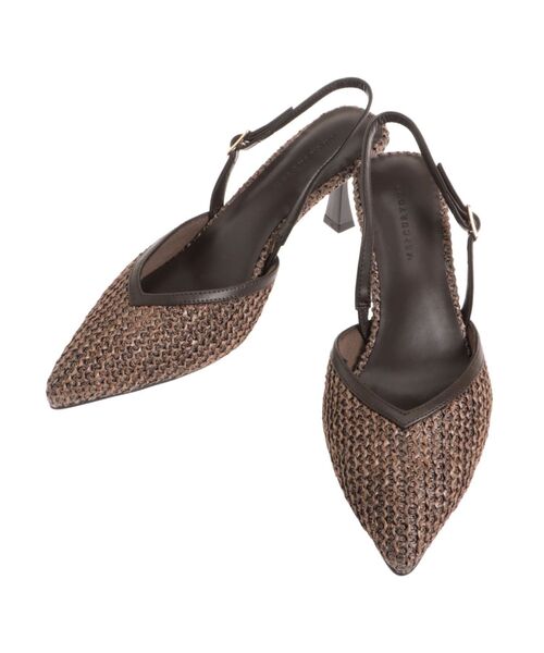 MERCURYDUO（マーキュリーデュオ）の「雑材ポインテッドトゥミュール（その他シューズ・レディース・ブラウン/オフホワイト・36/38）」の13枚目の写真