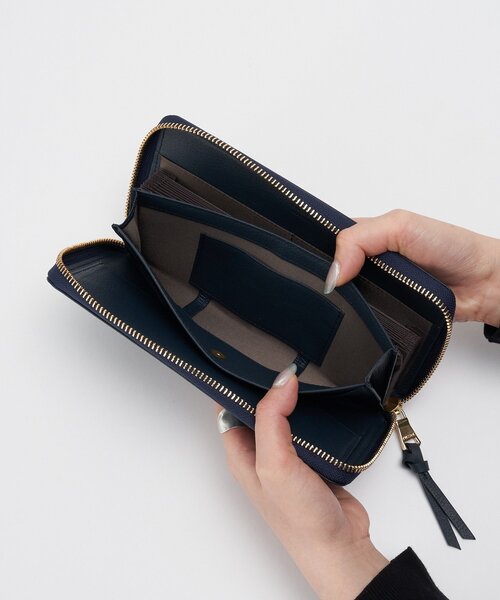 エンボスモノグラムロングウォレット（財布）｜russet（ラシット）の