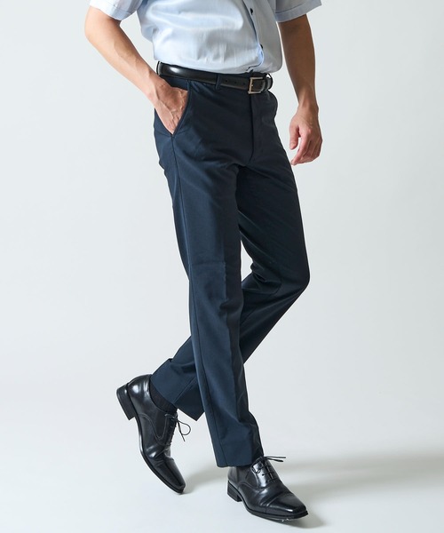 TETE HOMME(テットオム)の「【WEB限定】冷感 メッシュボンディング ストレッチテーパードスラックスパンツ(スラックス・メンズ・チャコールグレー/ネイビー系/ベージュ/ネイビー・SMALL/MEDIUM/LARGE/X-LARGE)」の16枚目の写真