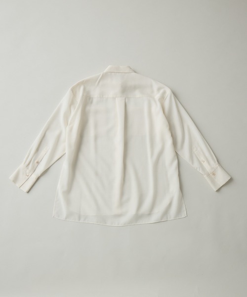 kuros'（クロス）の「【kuros’オリジナル】スリットシースルーシャツ（シャツ/ブラウス・レディース・ホワイト/ブラック/グレー・MEDIUM/LARGE）」の22枚目の写真