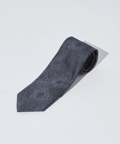 RAGEBLUE(レイジブルー)の「【MADE IN JAPAN】Retro Flower Jacquard Tie/レトロフラワー柄ジャガードネクタイ(ネクタイ・メンズ・ネイビー/グリーン/ブラウン・FREE)」の3枚目の写真