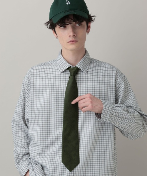 RAGEBLUE(レイジブルー)の「【MADE IN JAPAN】Retro Flower Jacquard Tie/レトロフラワー柄ジャガードネクタイ(ネクタイ・メンズ・ネイビー/グリーン/ブラウン・FREE)」の9枚目の写真